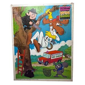 Vintage 1981 bullwinkle 100-piece large jigsaw puzzle